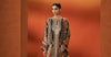 3 Piece Embroidered Satin Silk Suit