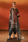 3 Piece Embroidered Satin Silk Suit