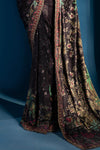 Embroidered Satin Silk Saree