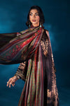 3 Piece Embroidered Satin Silk Suit