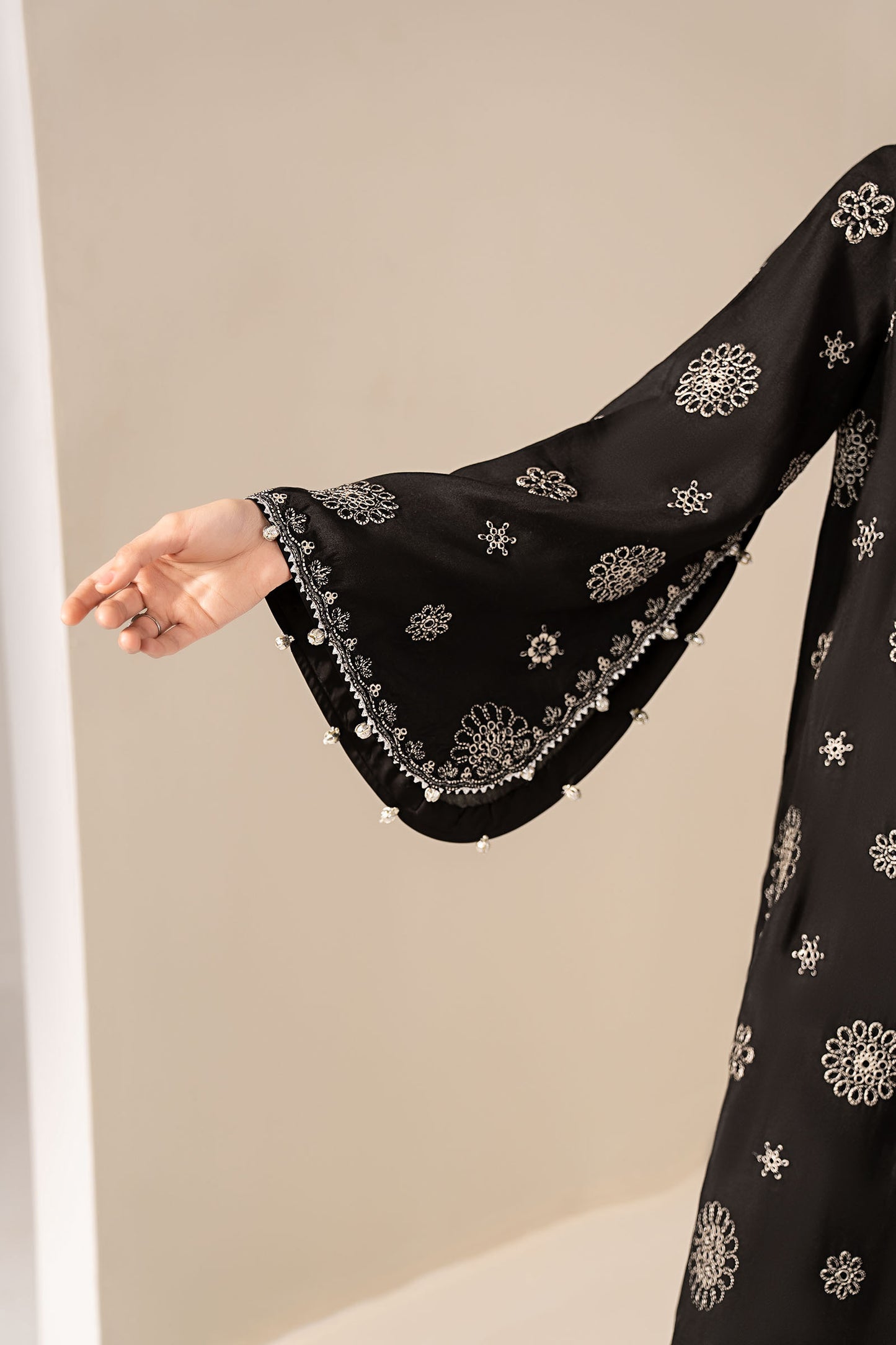 3 Piece Embroidered Tissue Staple Suit