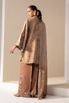 3 Piece Embroidered Silk Suit