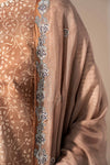 3 Piece Embroidered Silk Suit