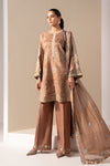 3 Piece Embroidered Silk Suit