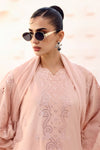 3 Piece Embroidered Raw Silk Suit