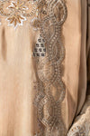 3 Piece Embroidered Raw Silk Suit