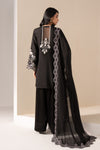 3 Piece Embroidered Raw Silk Suit