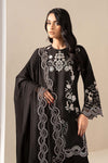 3 Piece Embroidered Raw Silk Suit