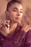 3 Piece Embroidered Tissue Silk Suit