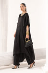 3 Piece Embroidered Satin Silk Suit