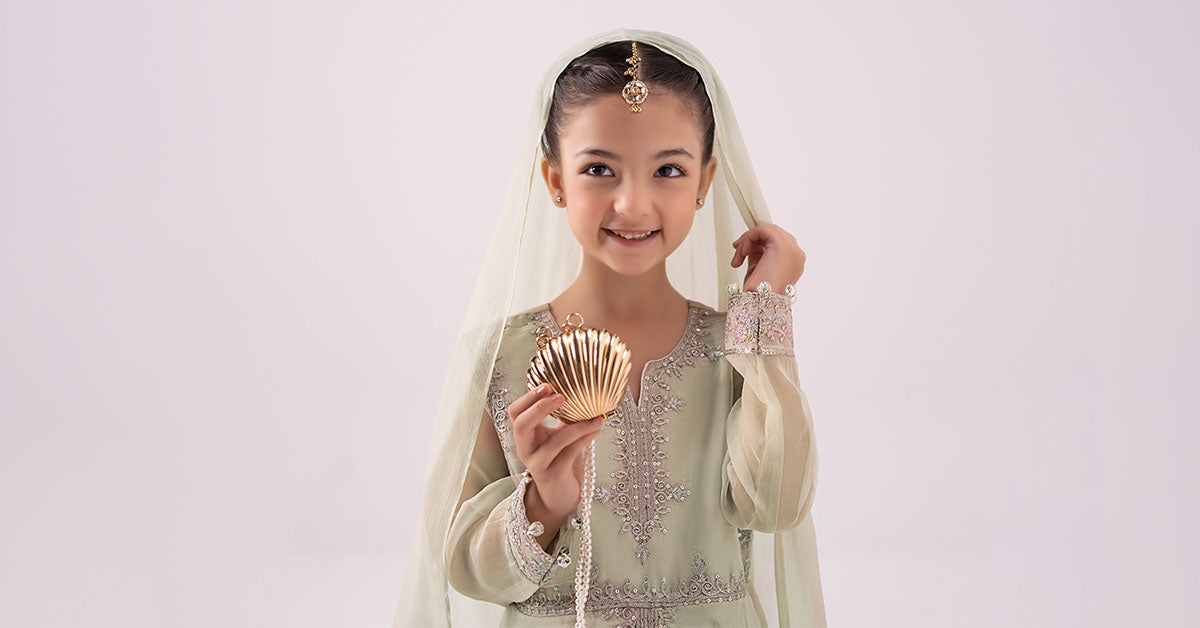 3 Piece Embroidered Organza Suit