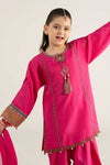 3 Piece Embroidered Raw Silk Suit