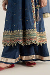 3 Piece Embroidered Raw Silk Suit
