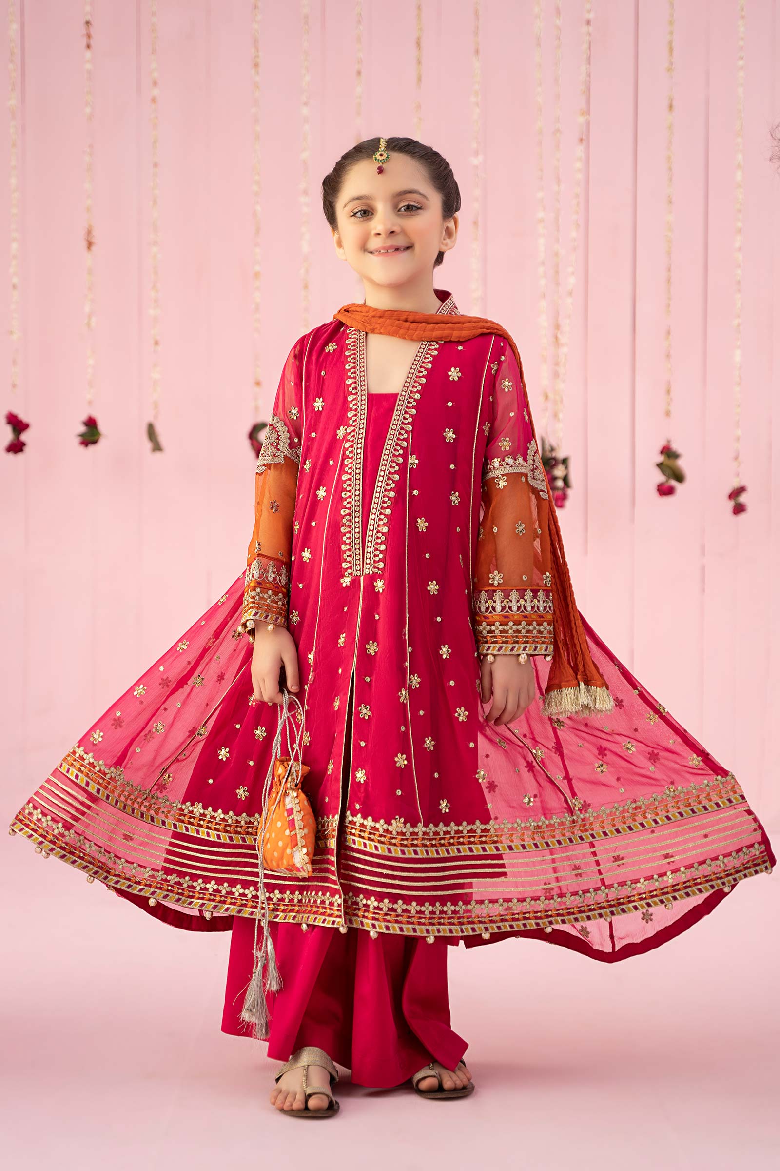 3 Piece Embroidered Chiffon Suit