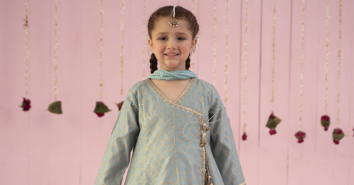 3 Piece Embroidered Jacquard Suit