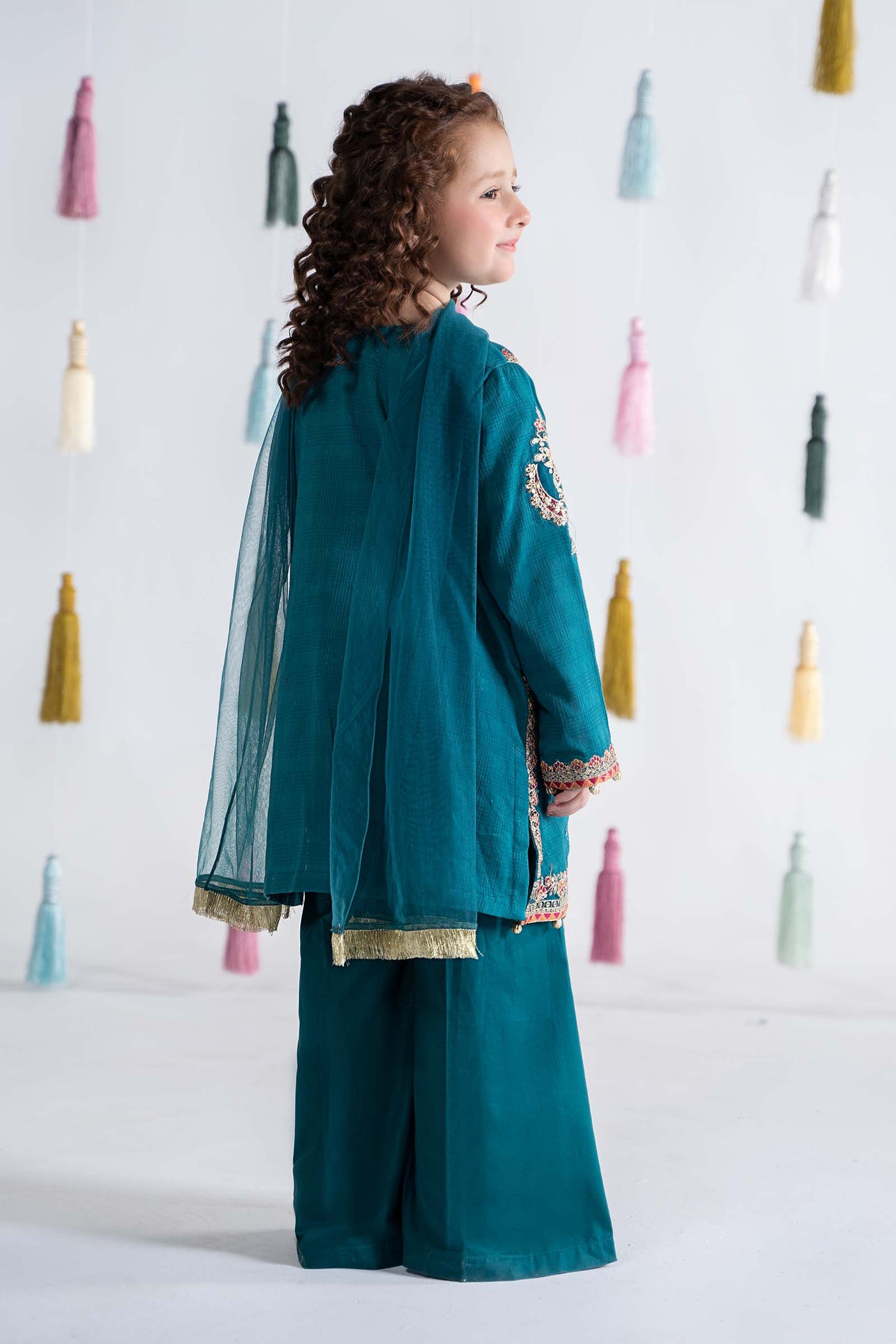 3 Piece Embroidered Doria Cotton Suit