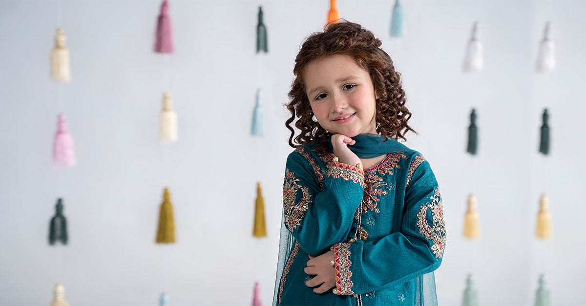 3 Piece Embroidered Doria Cotton Suit