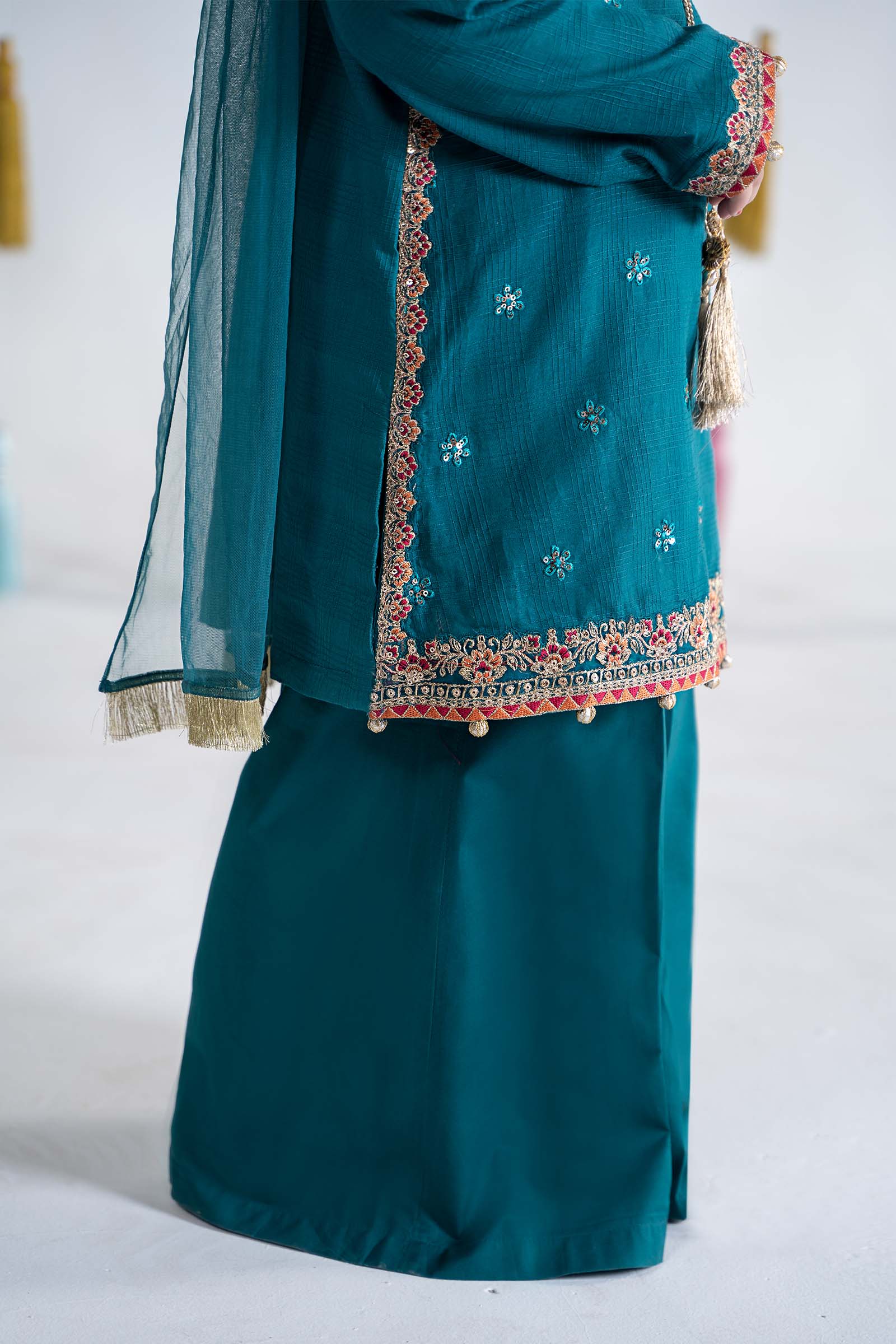 3 Piece Embroidered Doria Cotton Suit