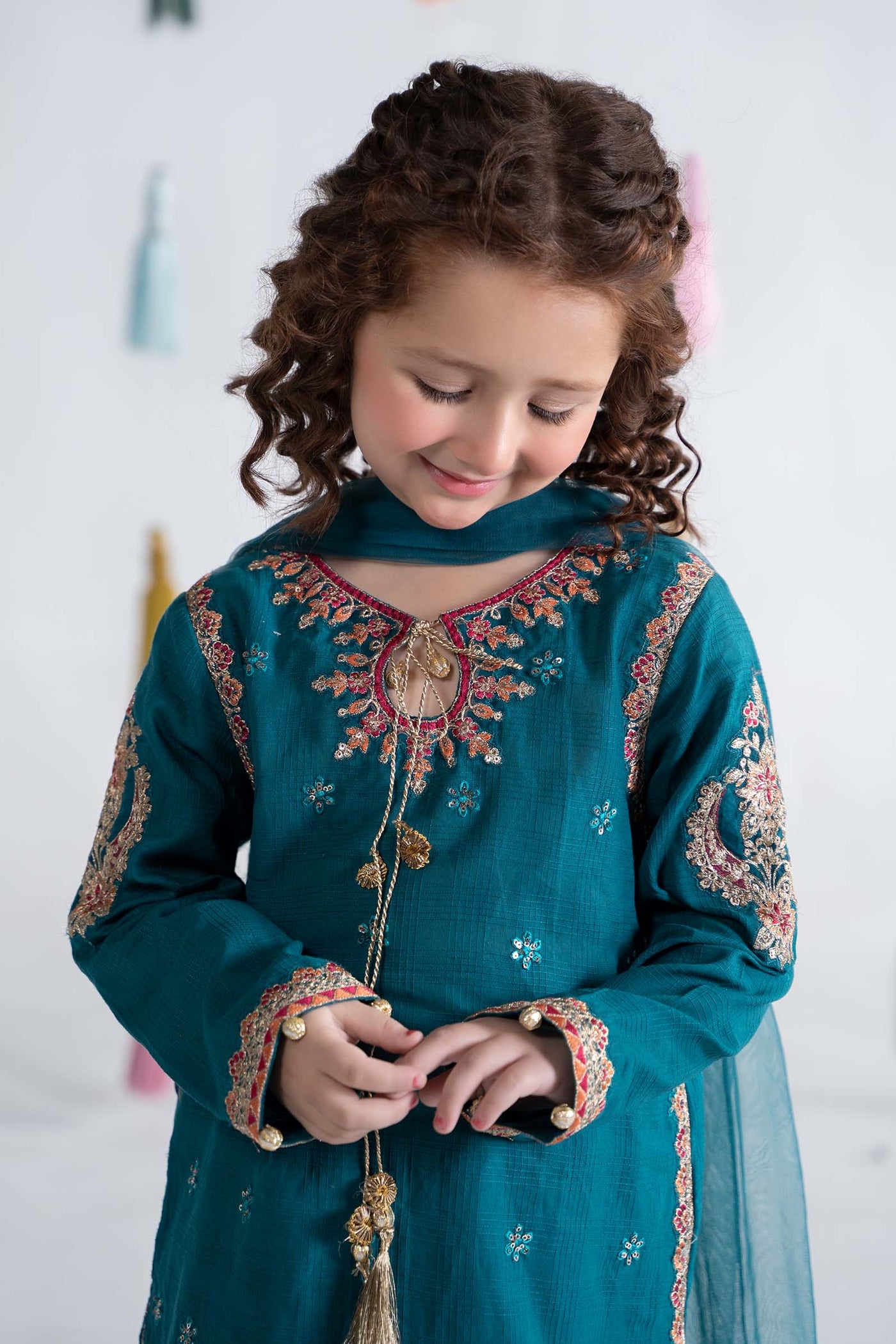 3 Piece Embroidered Doria Cotton Suit