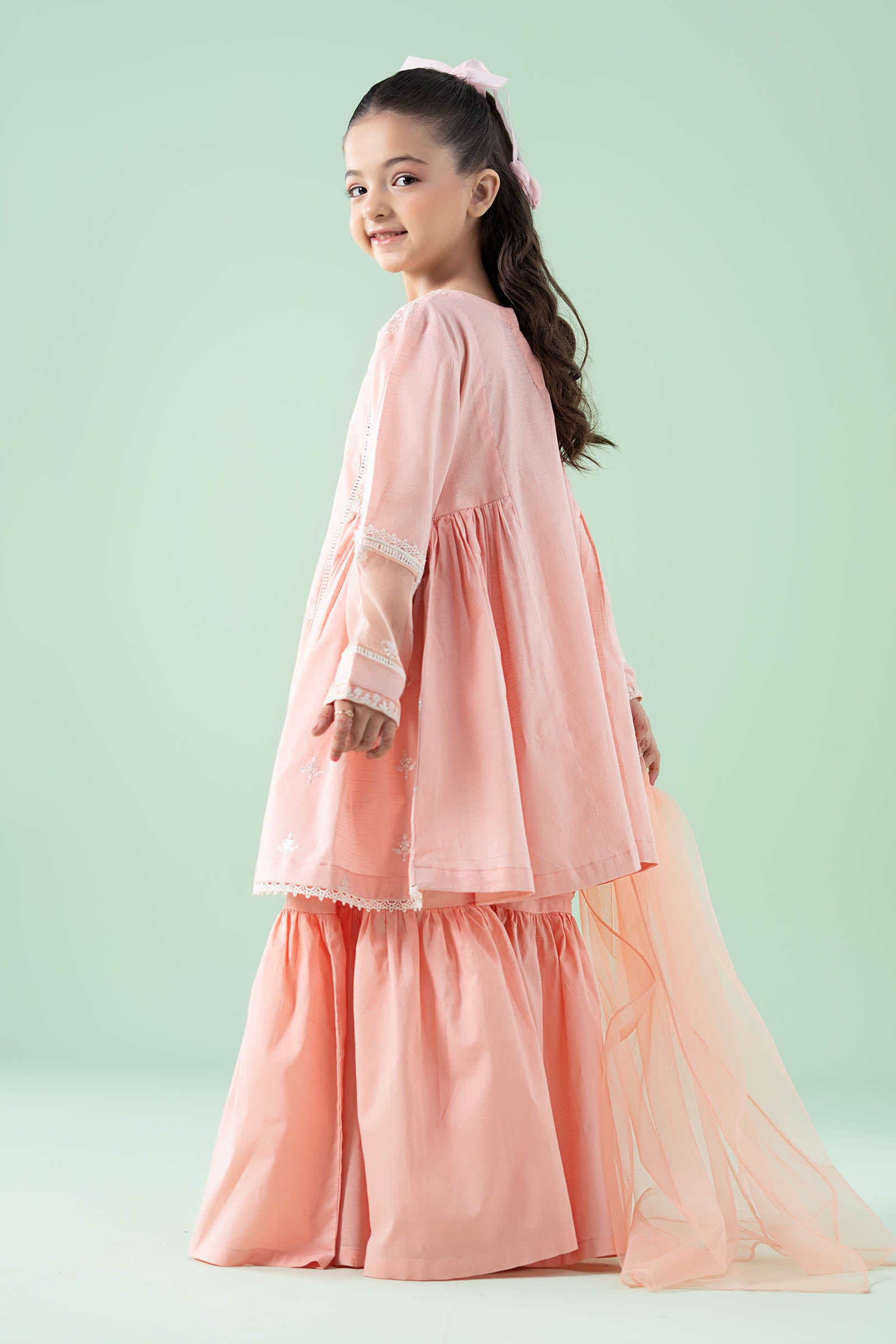 3 Piece Embroidered Dobby Suit