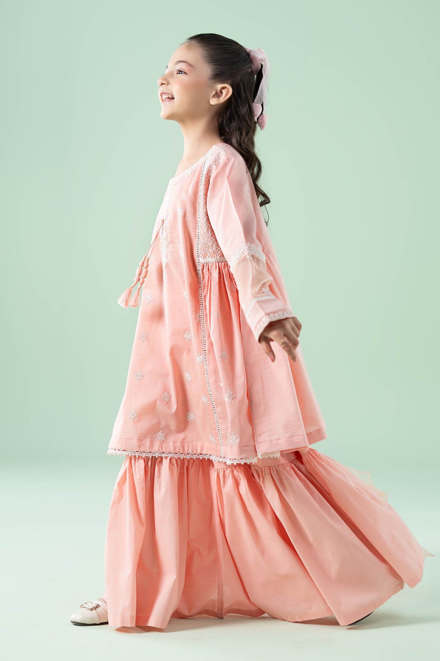 3 Piece Embroidered Dobby Suit