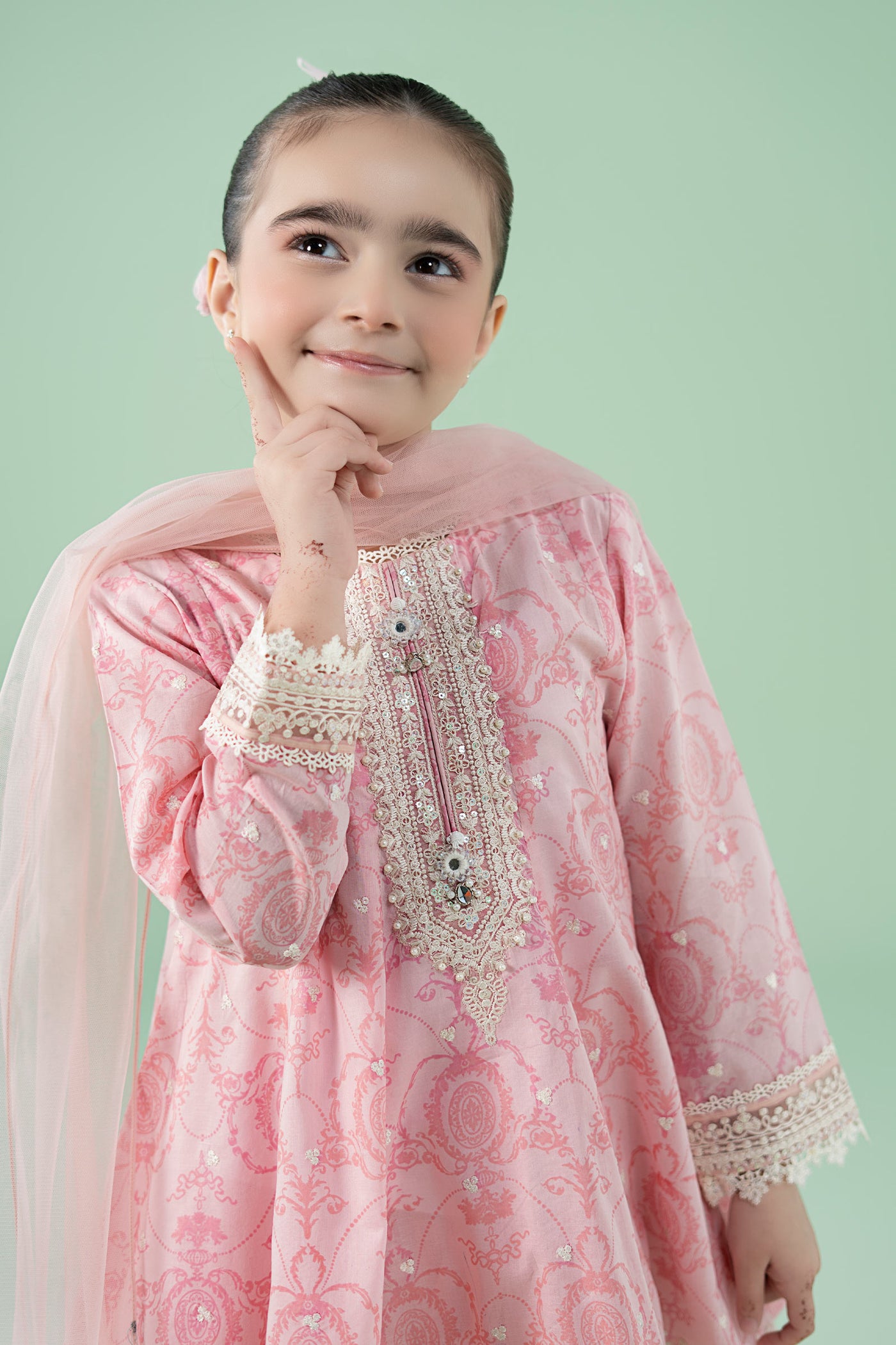 3 Piece Embroidered Lawn Suit | MKD-EA25-07