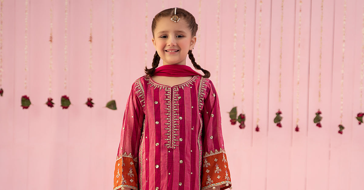 3 Piece Embroidered Yarn Dyed Suit