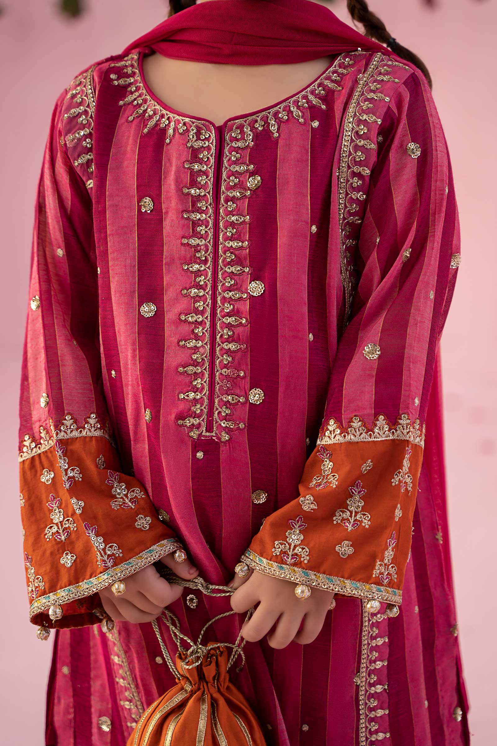 3 Piece Embroidered Yarn Dyed Suit