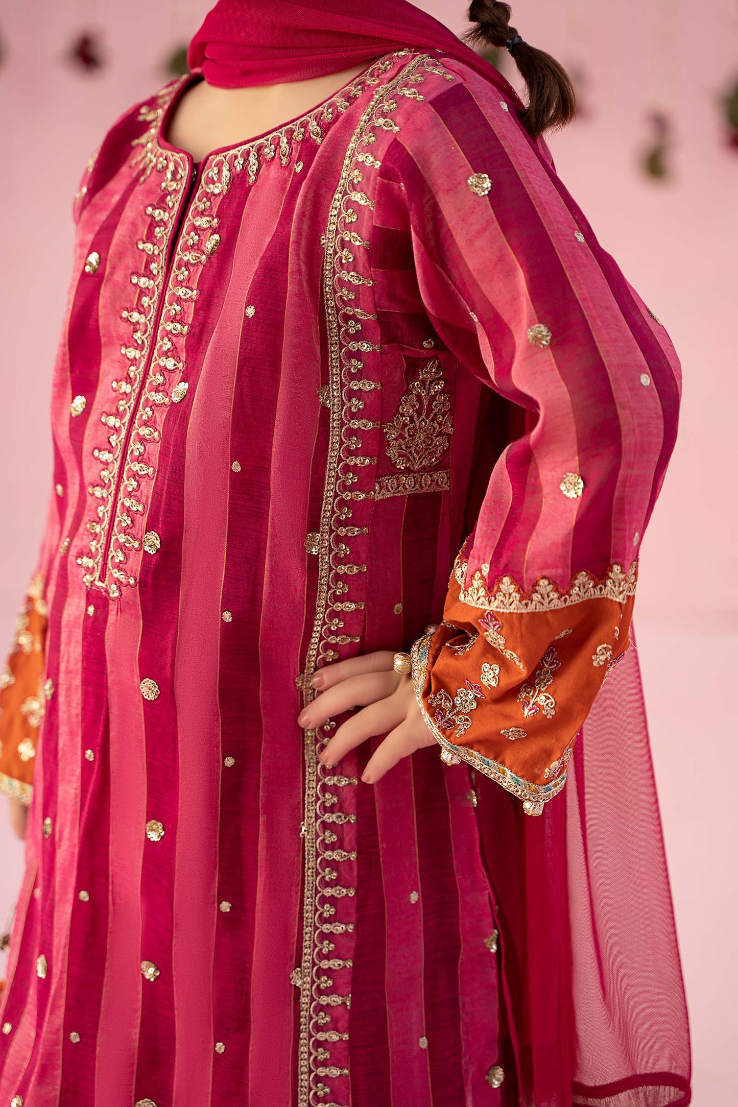 3 Piece Embroidered Yarn Dyed Suit