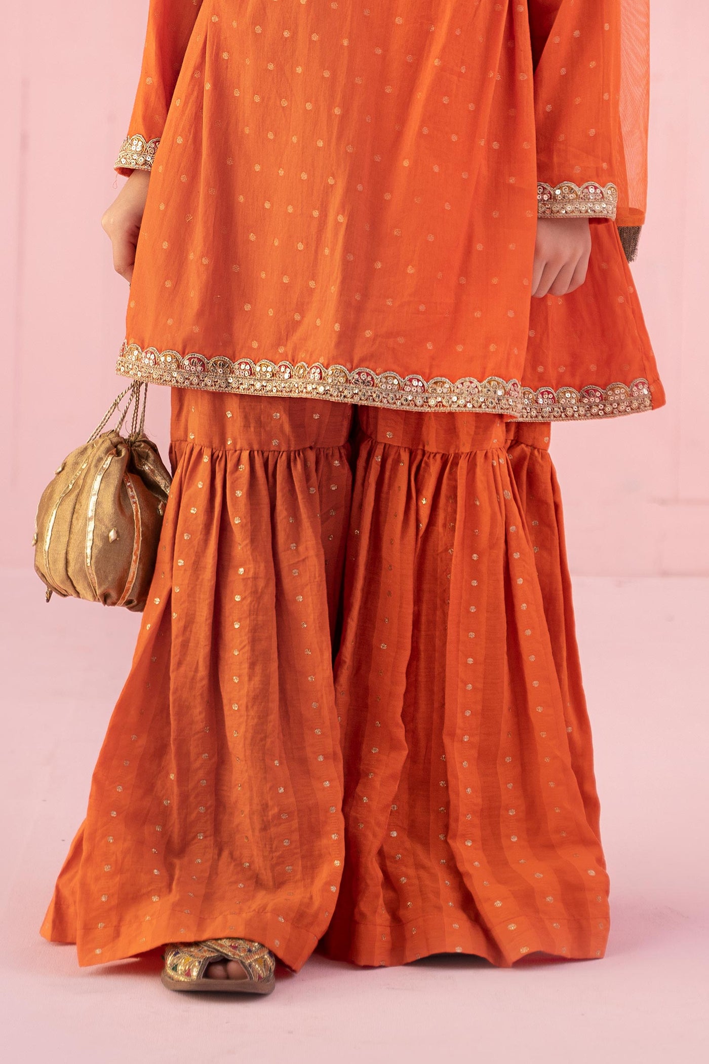 3 Piece Embroidered Jacquard Broshia Suit