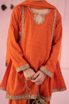 3 Piece Embroidered Jacquard Broshia Suit