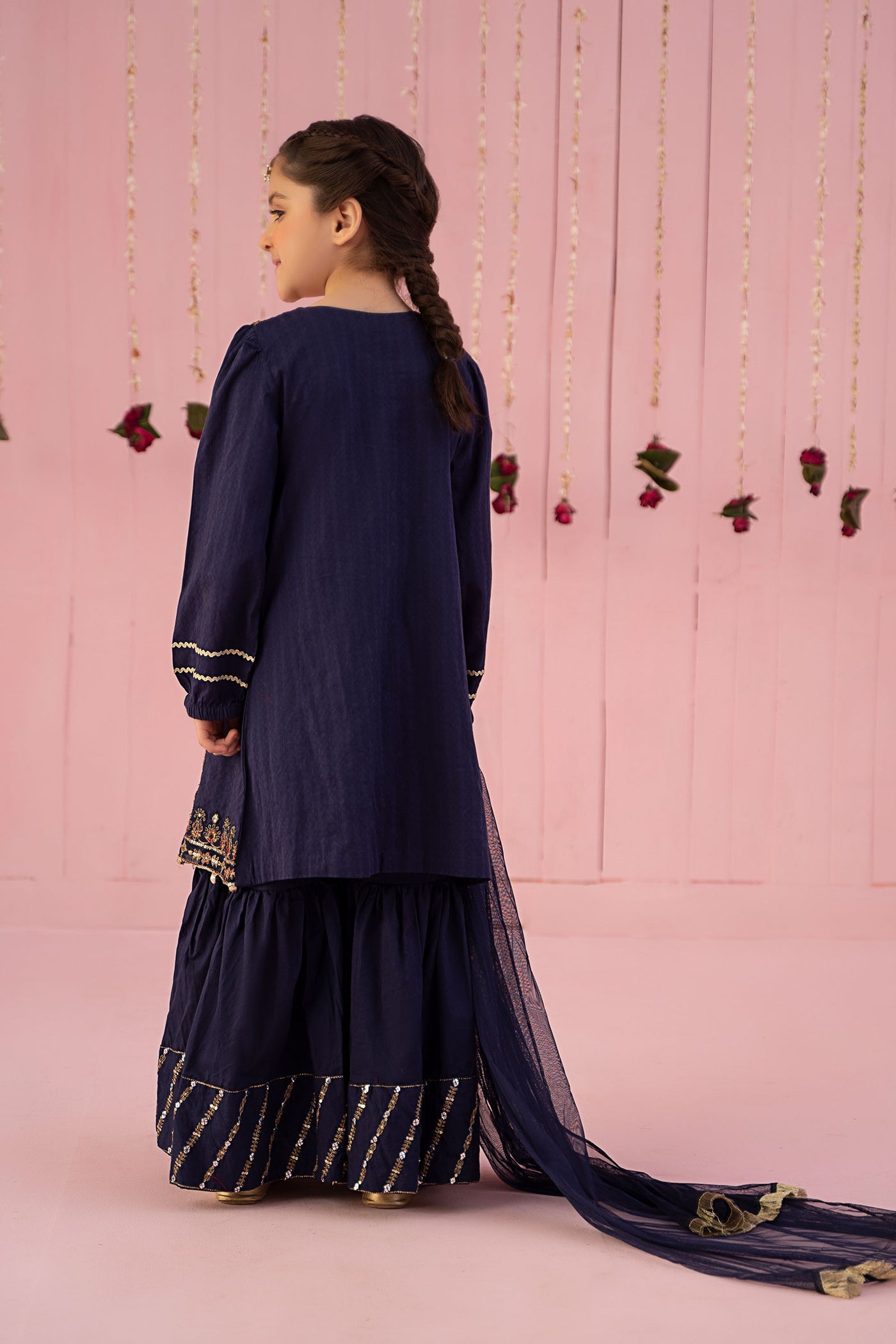 3 Piece Embroidered Dobby Suit | MKD-EF24-20