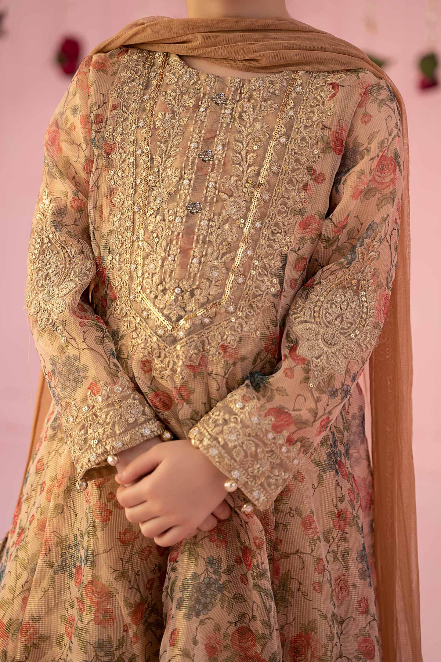 3 Piece Masoori Net Suit