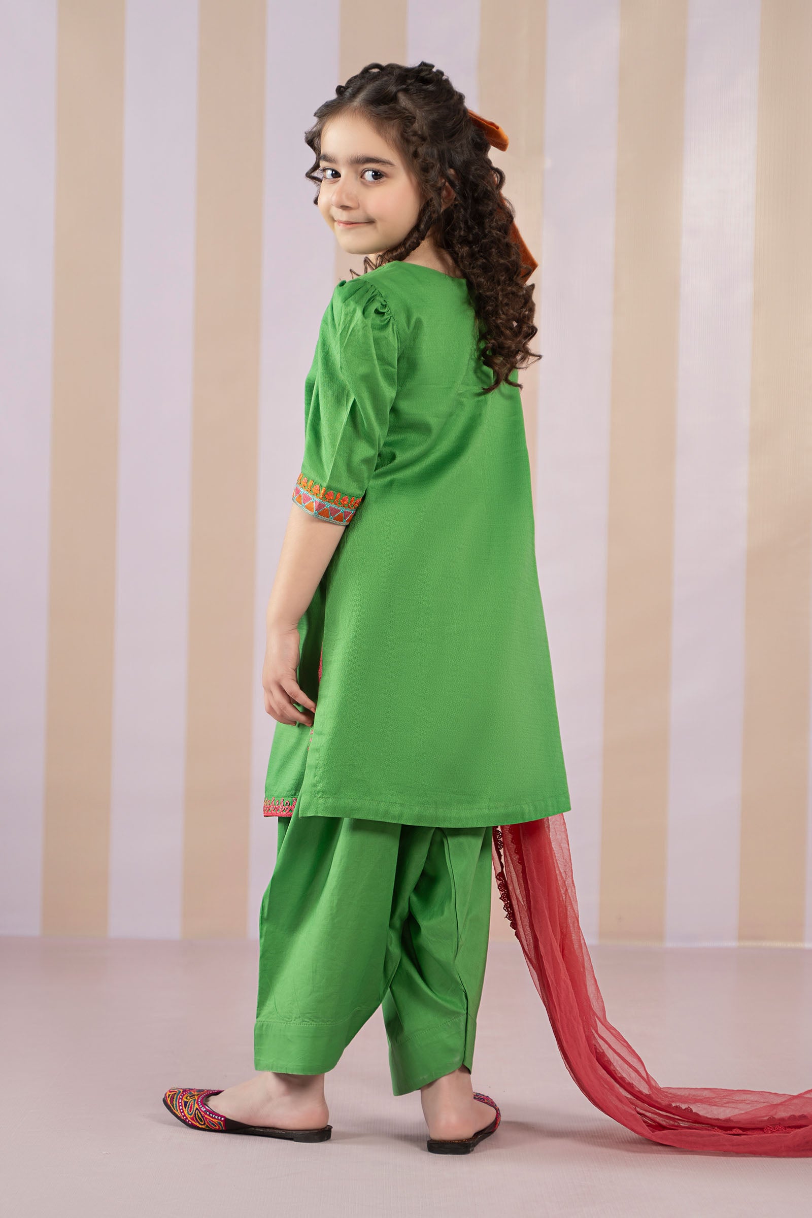 3 Piece Dyed Dobby Lawn Suit