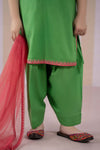 3 Piece Dyed Dobby Lawn Suit
