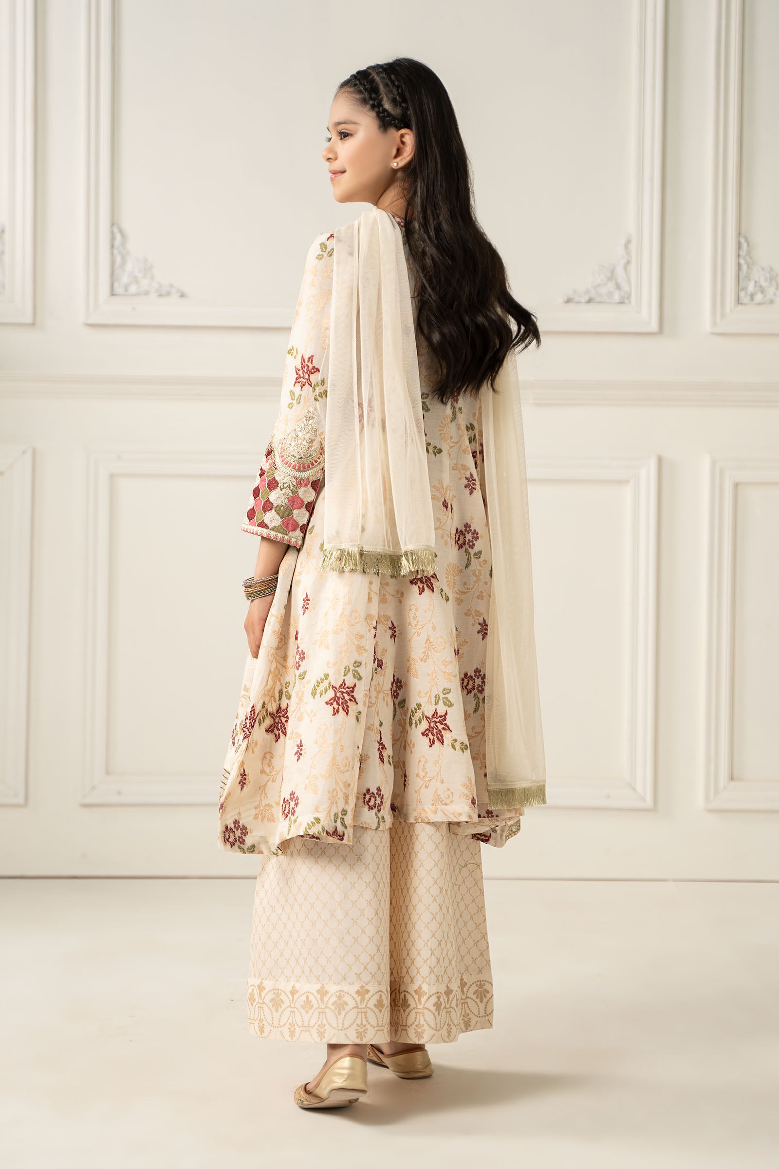 3 Piece Embroidered Suit