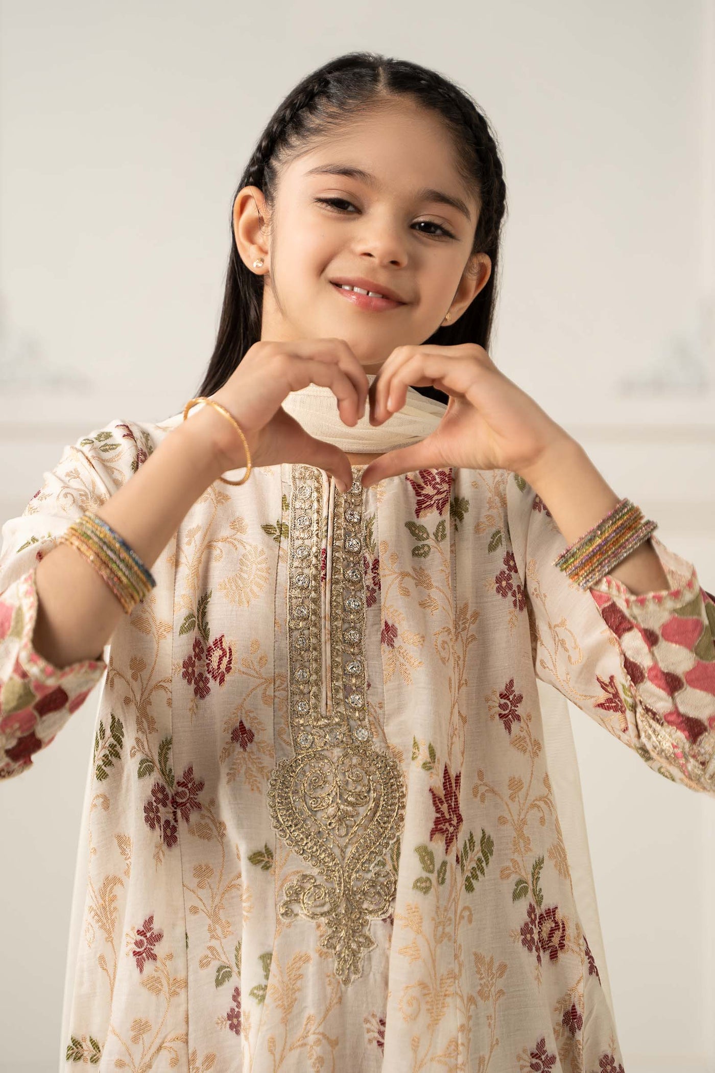 3 Piece Embroidered Suit