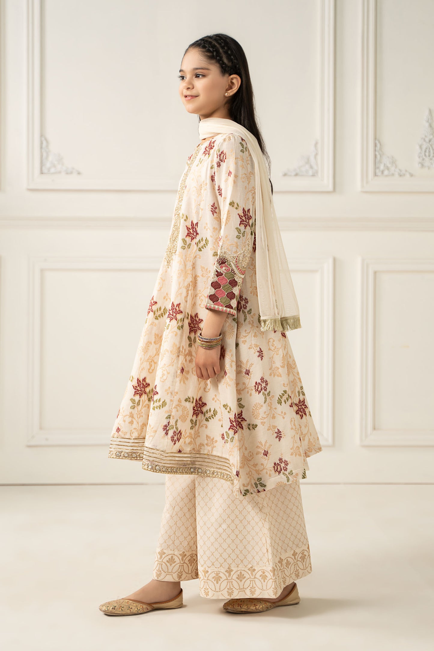 3 Piece Embroidered Suit