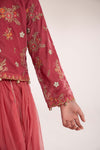 3 Piece Embroidered Velvet Suit