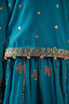3 Piece Embroidered Velvet Suit
