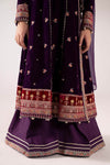 3 Piece Embroidered Velvet Suit