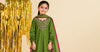 3 Piece Embroidered Satin Suit