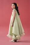 3 Piece Embroidered Poly Organza Suit