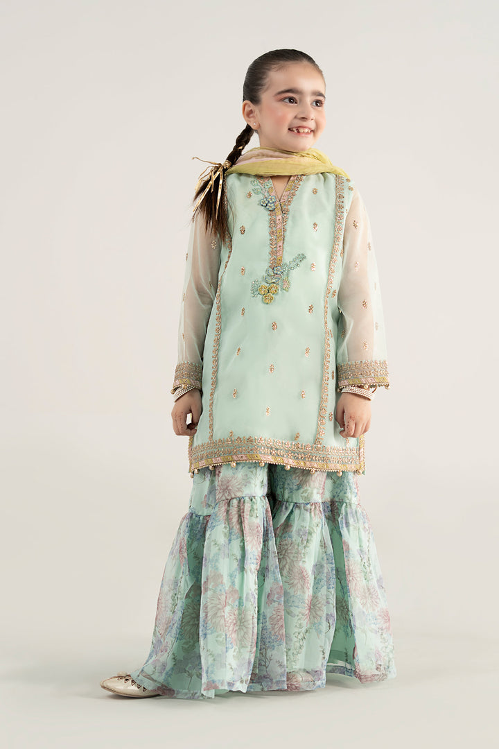 3 Piece Embroidered Poly Organza Suit | MKS-EA25-43 Eid Collection MSA2543-023-FRZ