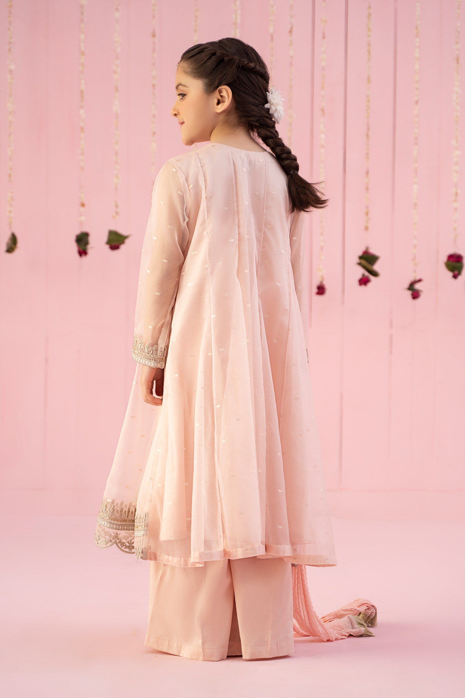 3 Piece Embroidered Organza Suit