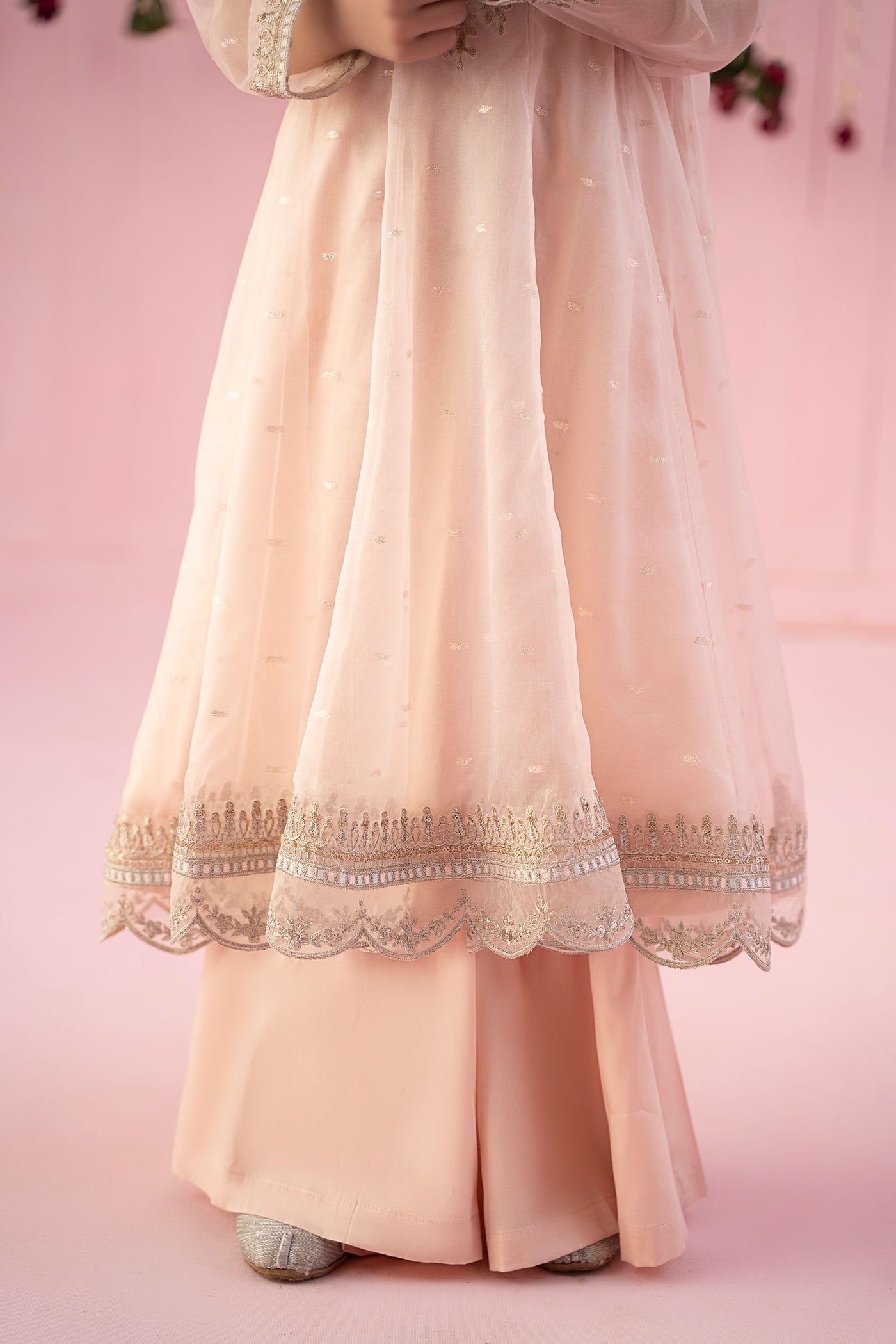 3 Piece Embroidered Organza Suit