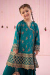3 Piece Embroidered Raw Silk Suit