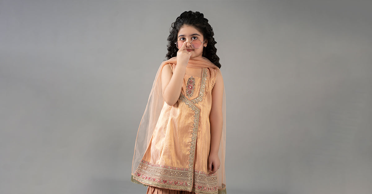 3 Piece Embroidered Cotton Staple Zari Suit