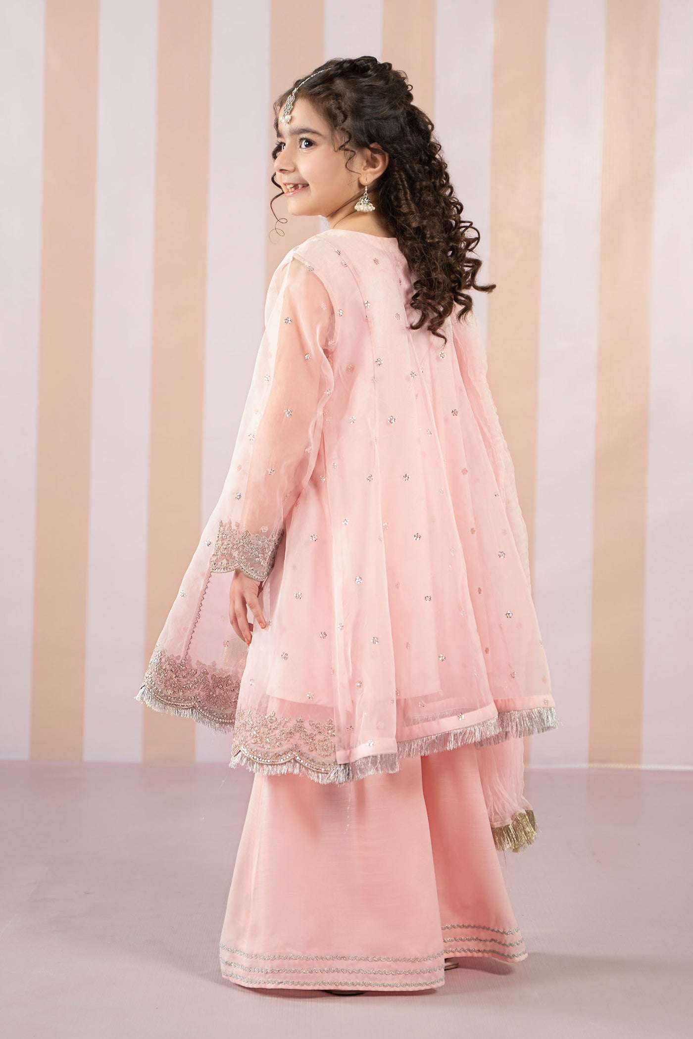 3 Piece Embroidered Organza Suit