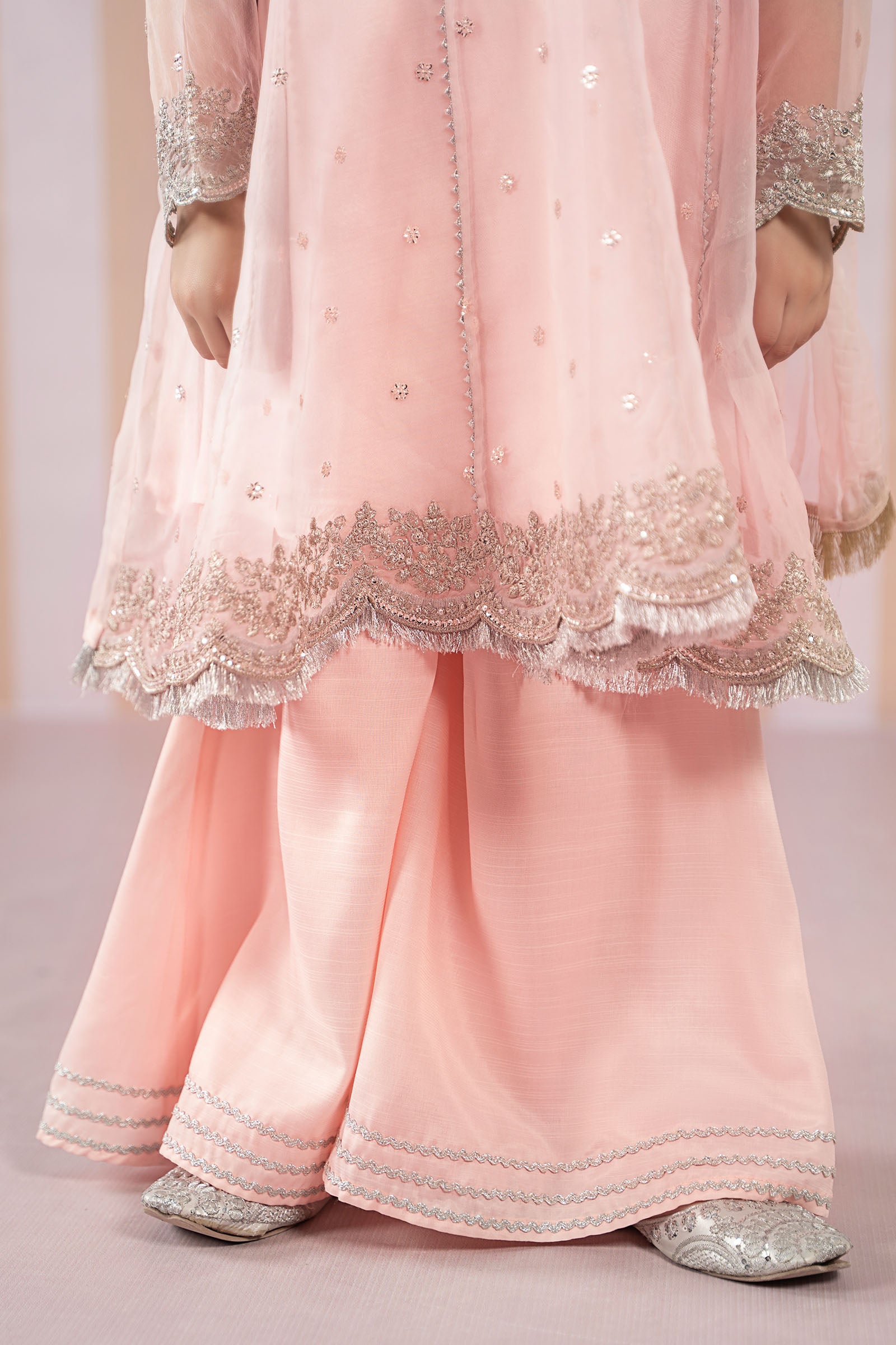 3 Piece Embroidered Organza Suit